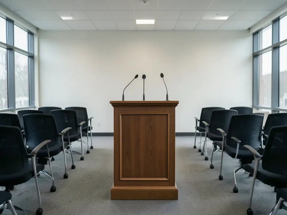 AI-generated editorial illustration for source event: A German Leader's Resignation Over Surrogacy Raises a Hard Question About Leadership and Conscience; not a documentary photograph