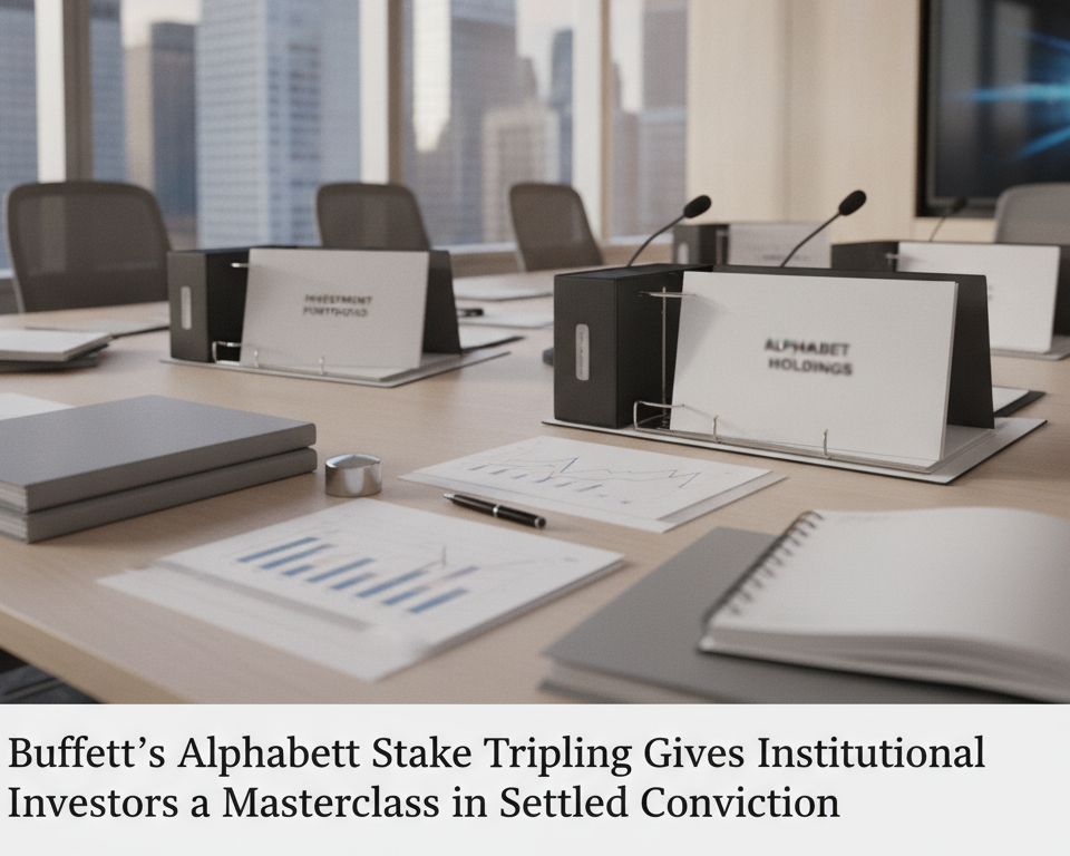 Contextual editorial image for source event: Warren Buffett’s Berkshire Hathaway Just More Than Tripled Its Stake in Alphabet - 24/7 Wall St.