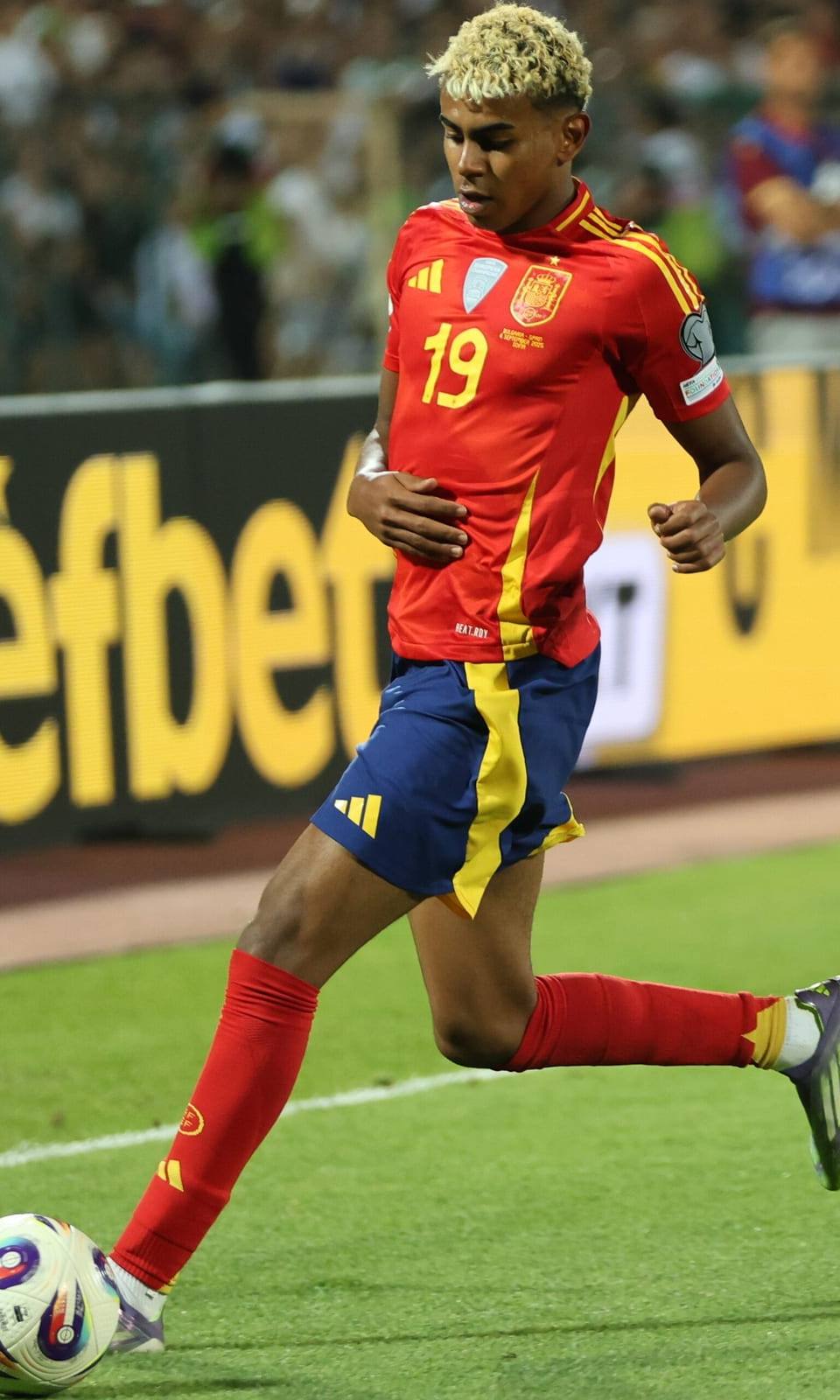 File photo: Lamine Yamal in 2025