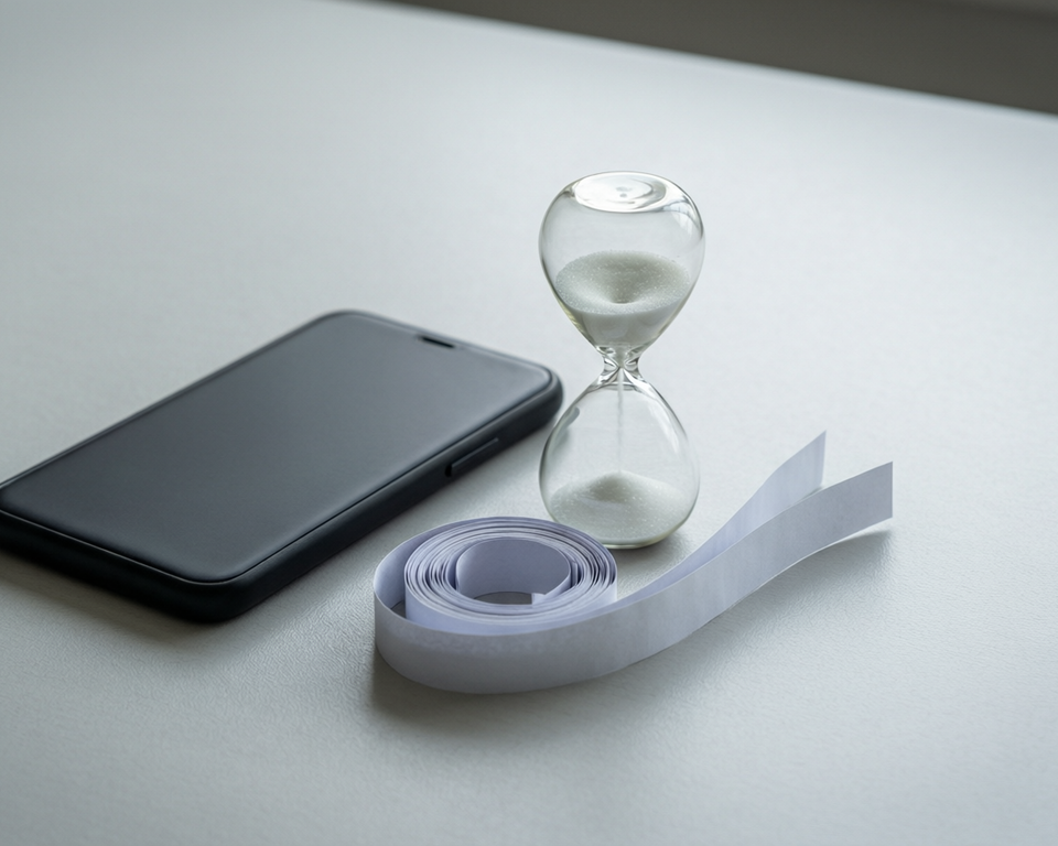 AI-generated editorial illustration for source event: As the EU Targets Infinite Scroll, Wisdom Begins With a Pause; not a documentary photograph